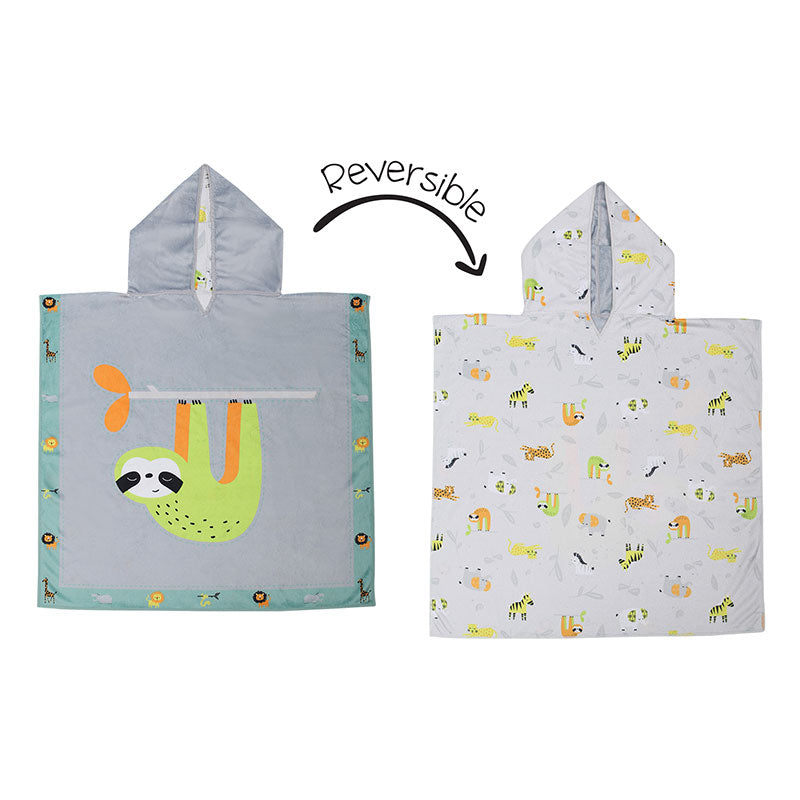 Πόντσο Διπλής Όψης UPF50+ Sloth/Zoo