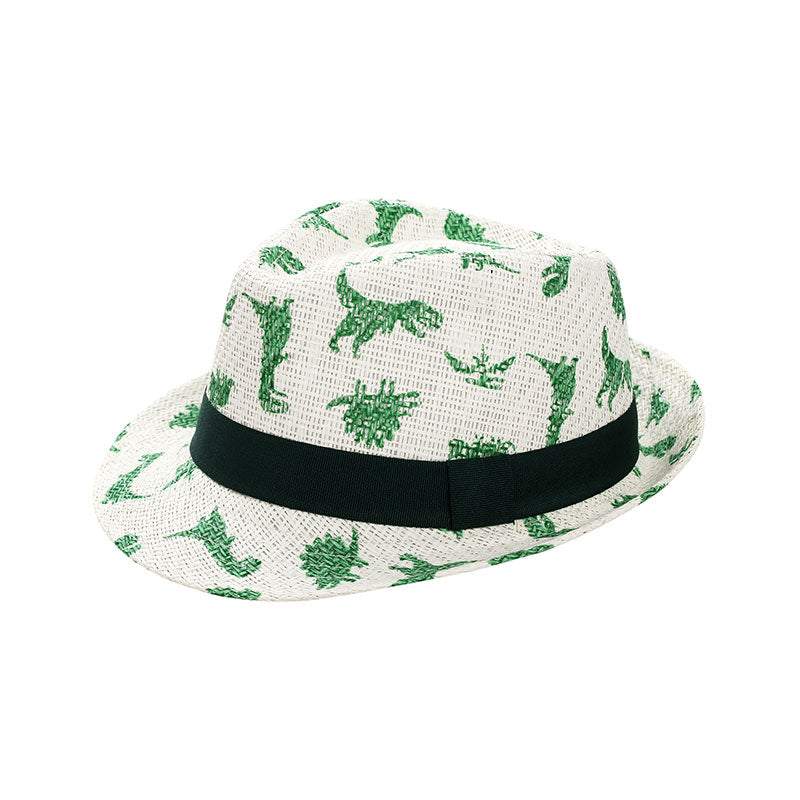 Flapjackkids Fedora Hats UPF 50+ Dino