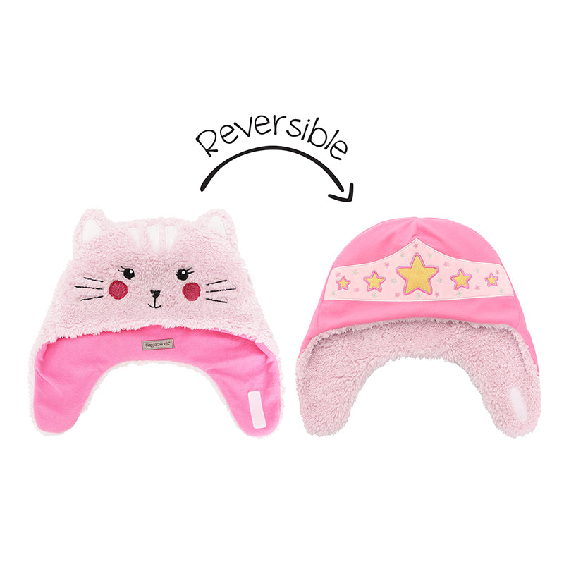 FlapJackKids Σκουφί 2-4 διπλής όψης Cat/Super Hero