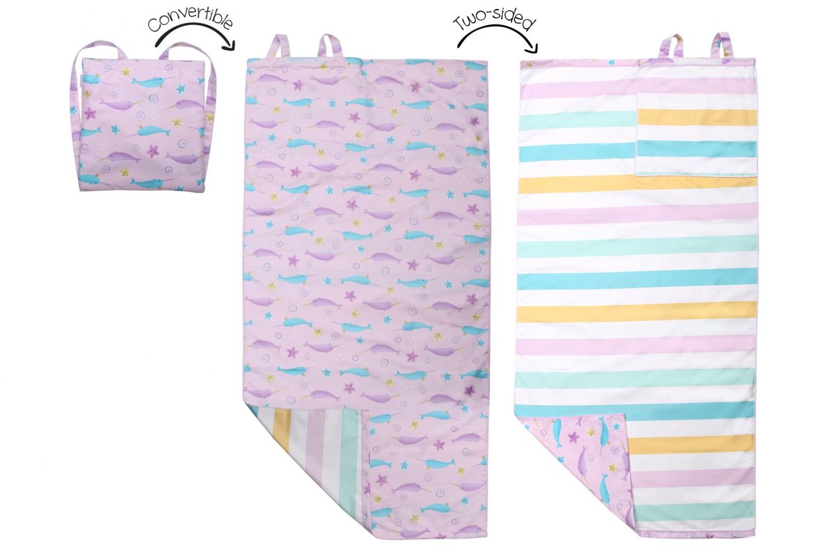 Πετσέτα Παραλίας Backpack - Narwhal/Starfish