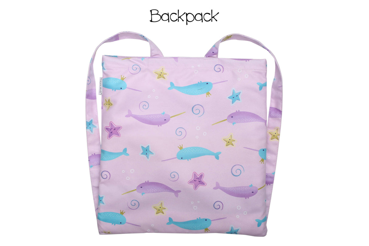 Πετσέτα Παραλίας Backpack – Narwhal/Starfish