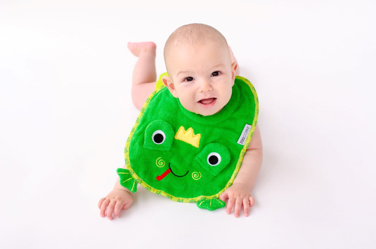 100% Cotton Σαλιάρα - Flippy the Frog