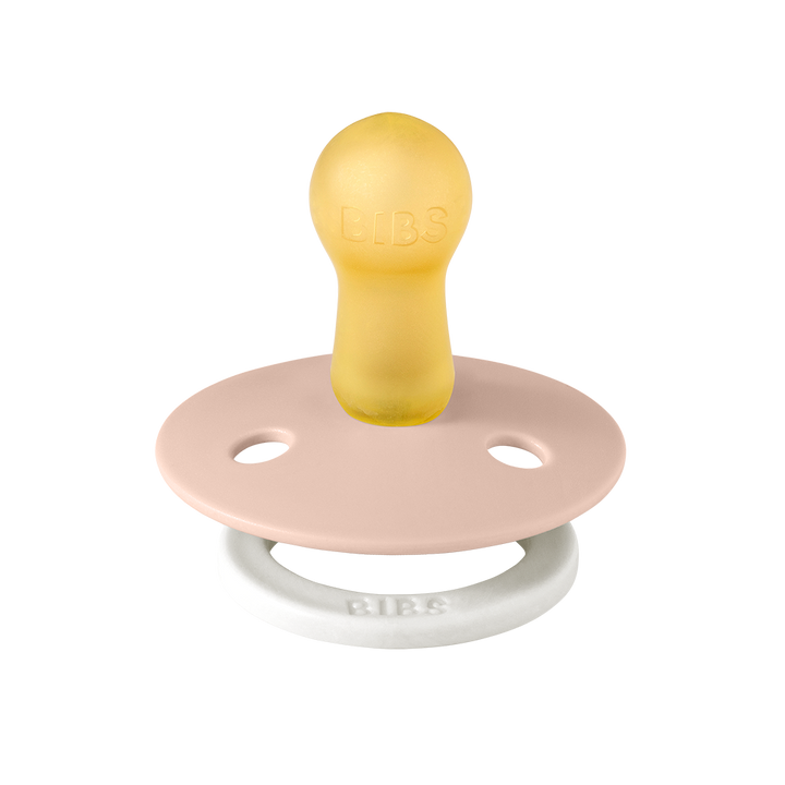 Bibs - Πιπίλες Colour 2τεμ.- Latex Glow Blush/Vanilla No 1