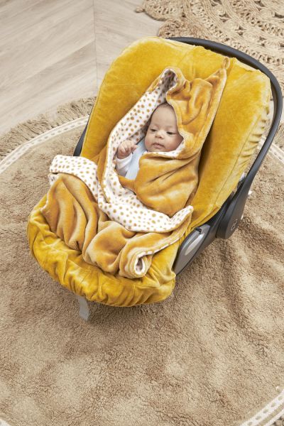 Meyco Fleece Wrap Για Το Κάθισμα Αυτοκινήτου Cheetah Honey Gold