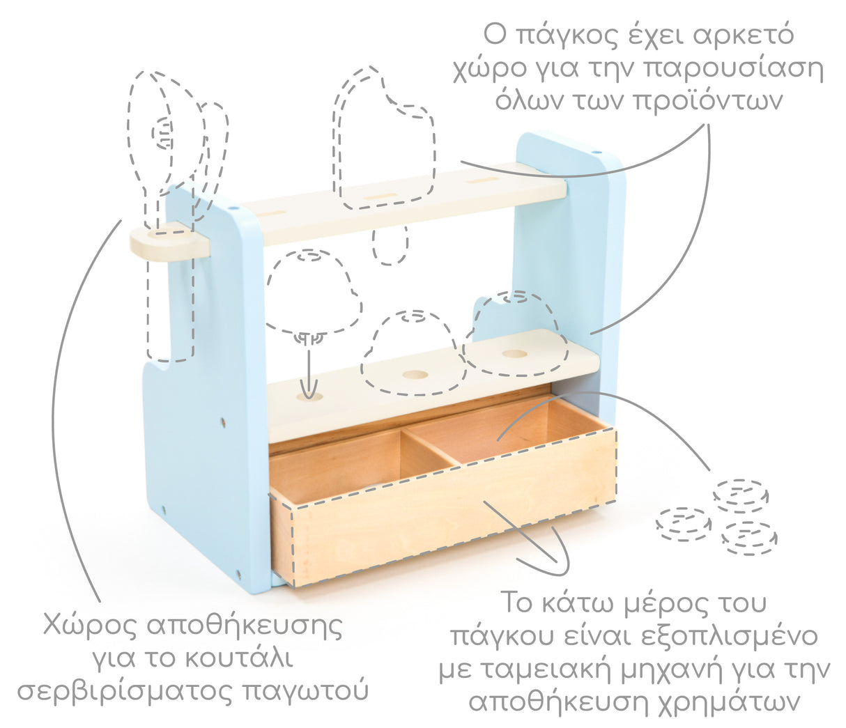 Ξύλινο Παγωτατζίδικο
