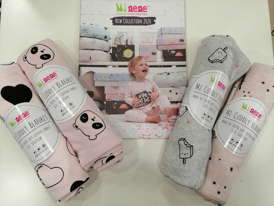 Minene Summer Blanket Charcoal Gray Printed