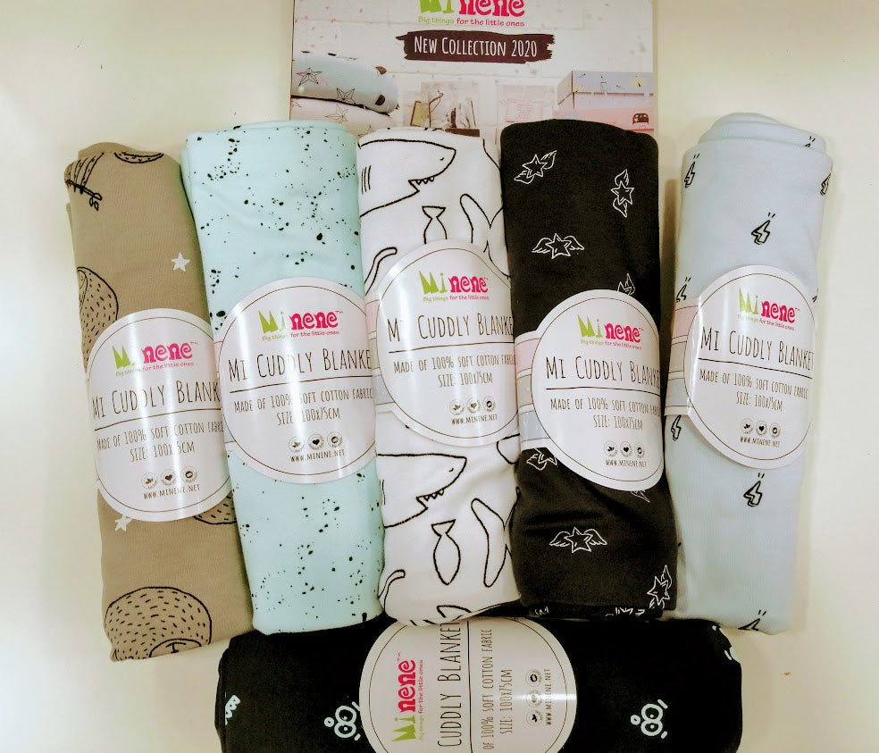 Minene Summer Blanket Gray Super Hero