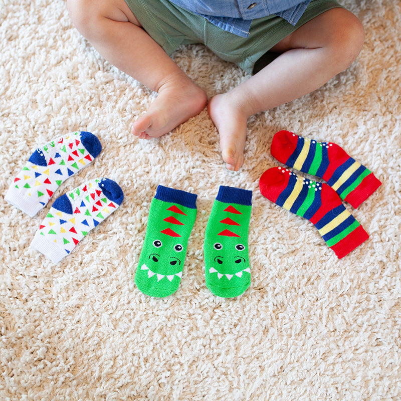 GRIP+EASY Καλτσάκια Ντέβιν ο Δεινόσαυρος (3 τεμ)