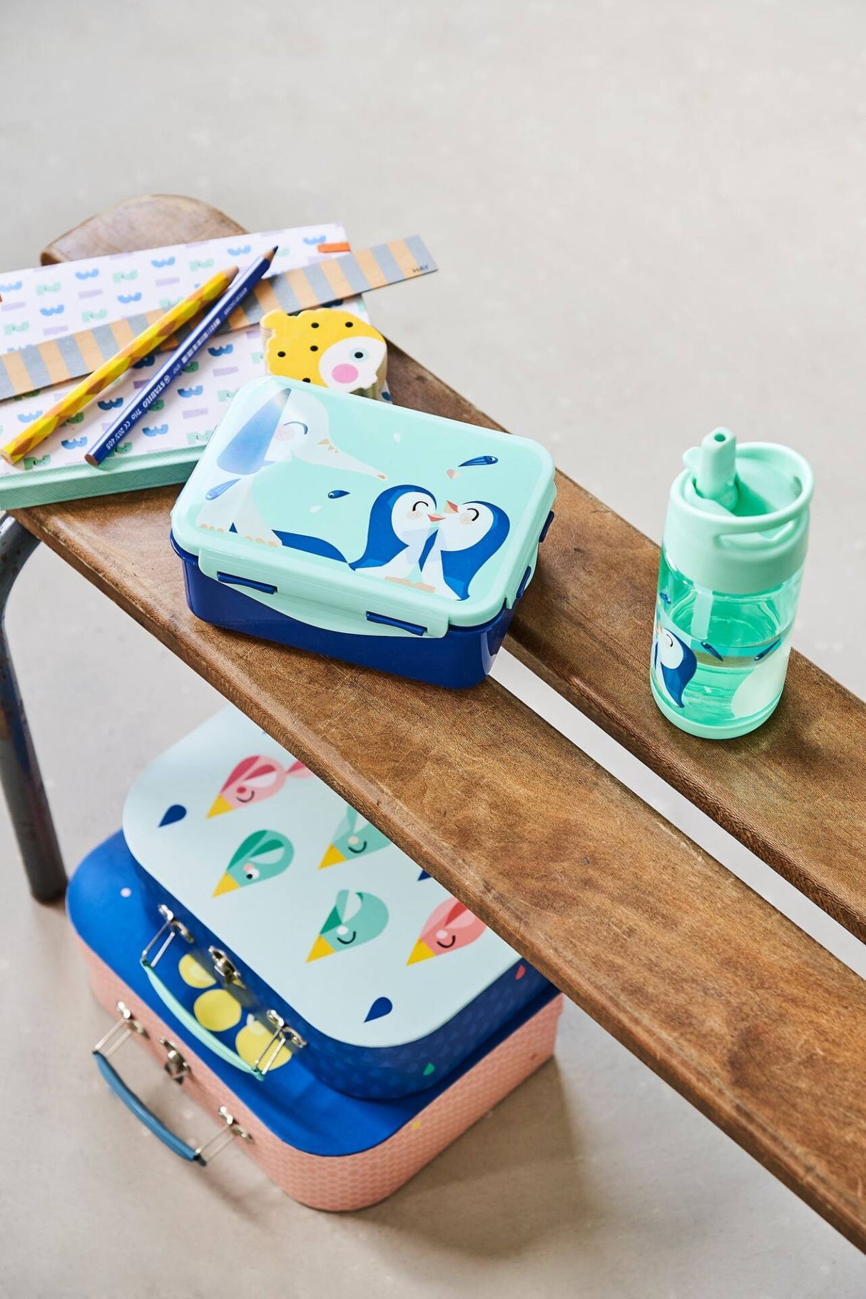 Petit Monkey – Lunch Box Elephant and Pinguins