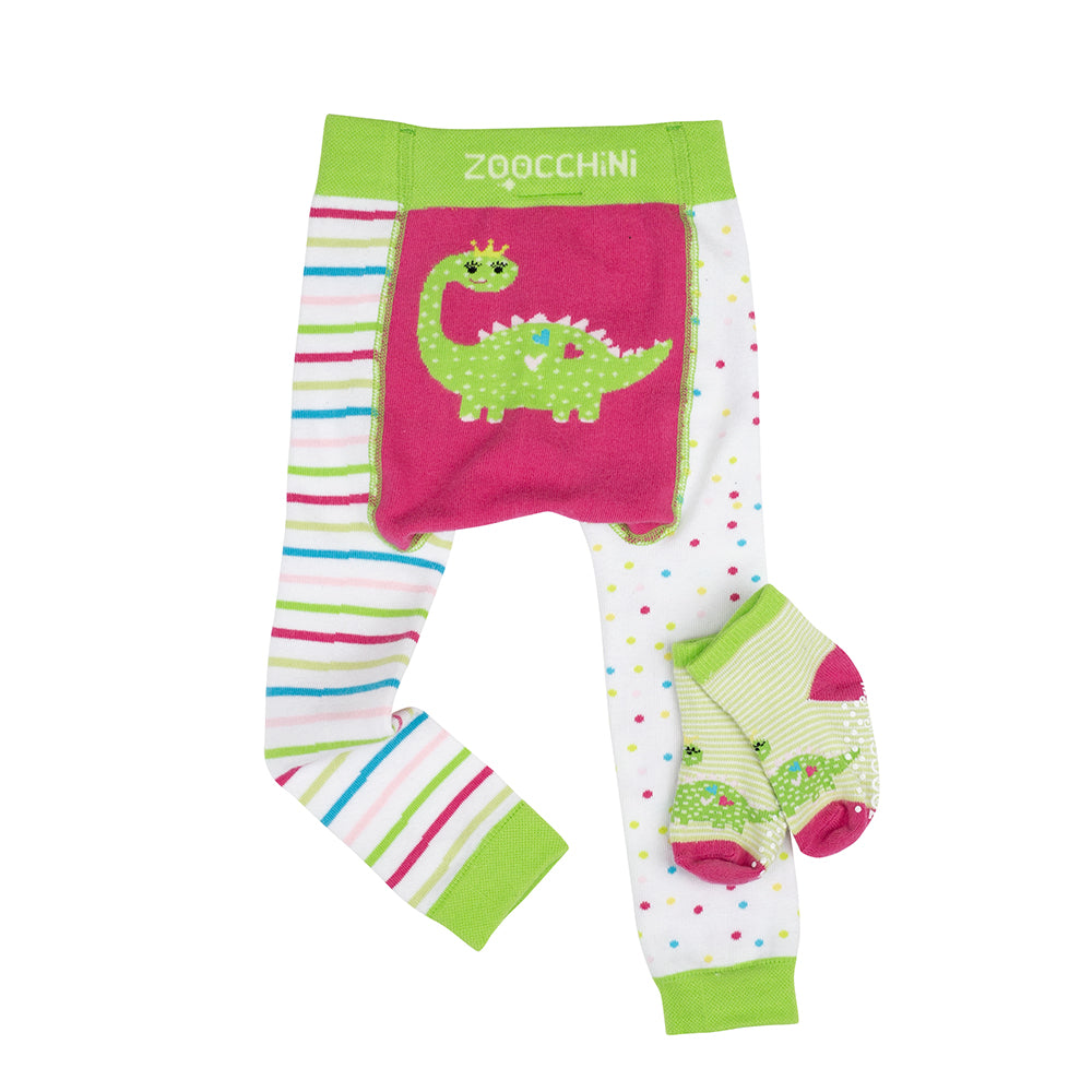 Grip+Easy Crawler Pants & Socks Set – Donna the Dino