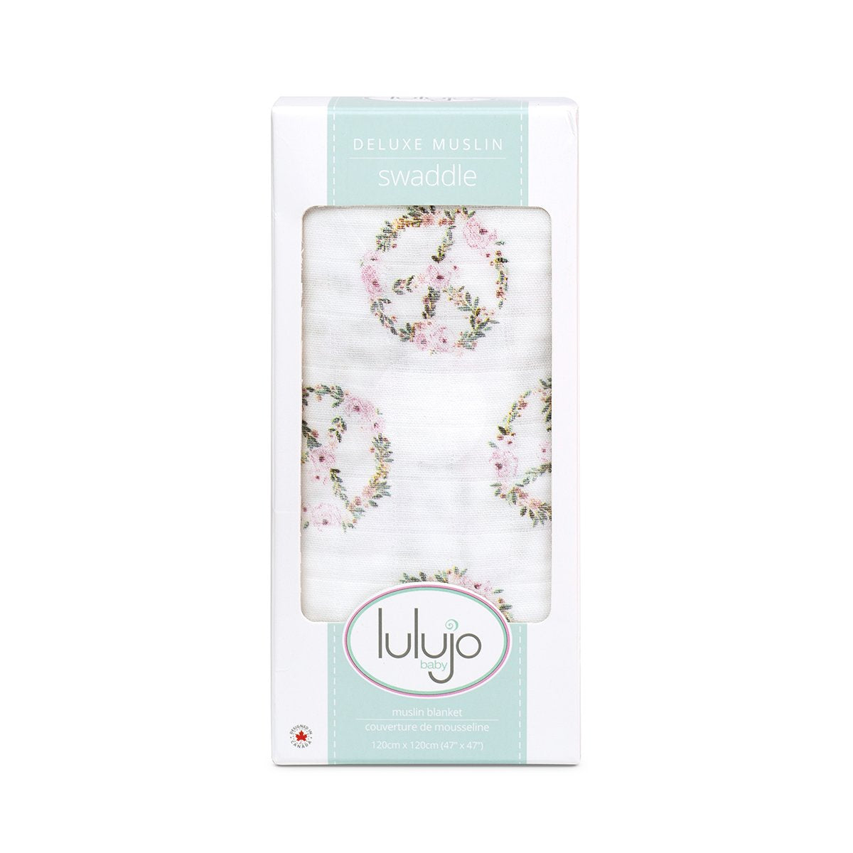 Lulujo Μουσελίνα Bamboo – Peace Swaddling Blanket