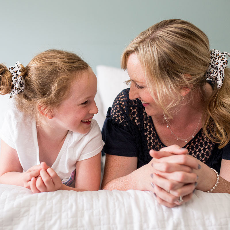 Lulujo Bamboo Mommy + Me Scrunchies – Leopard