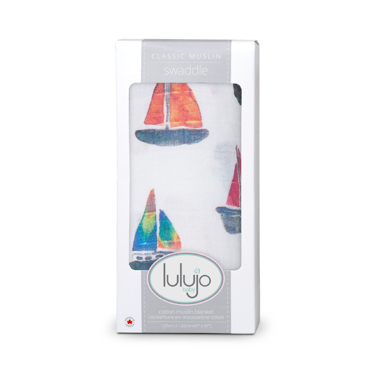 Lulujo Μουσελίνα – Sailboats Swaddling Blanket
