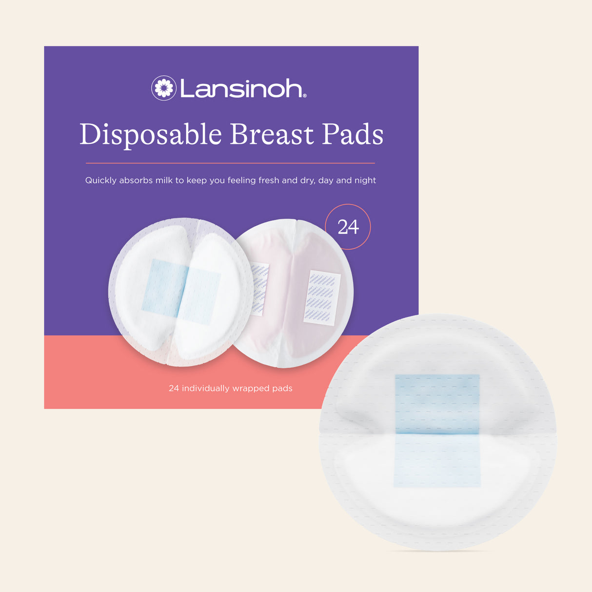Lansinoh Επιθέματα Στήθους για Θηλάζουσες Μητέρες (24τμχ.)