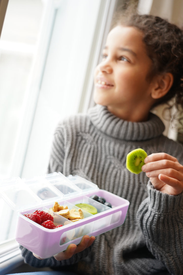 Melii - Δοχείo για Σνακ με 4 Χωρίσματα Blue