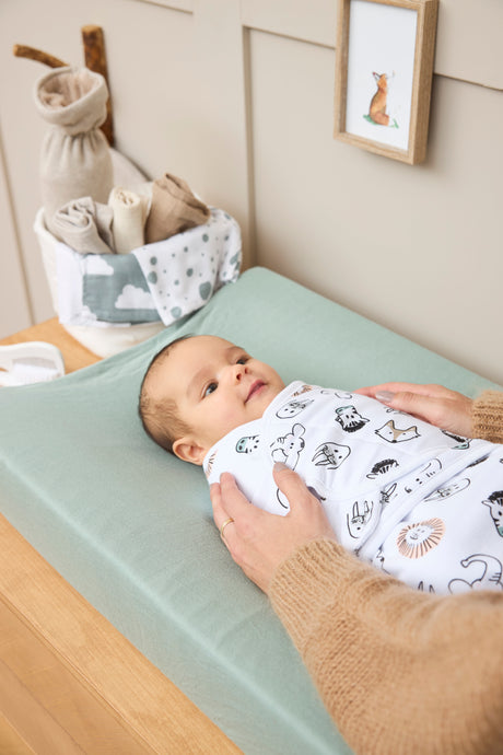 Meyco Swaddle Animal Multicolour 0-3 μηνών