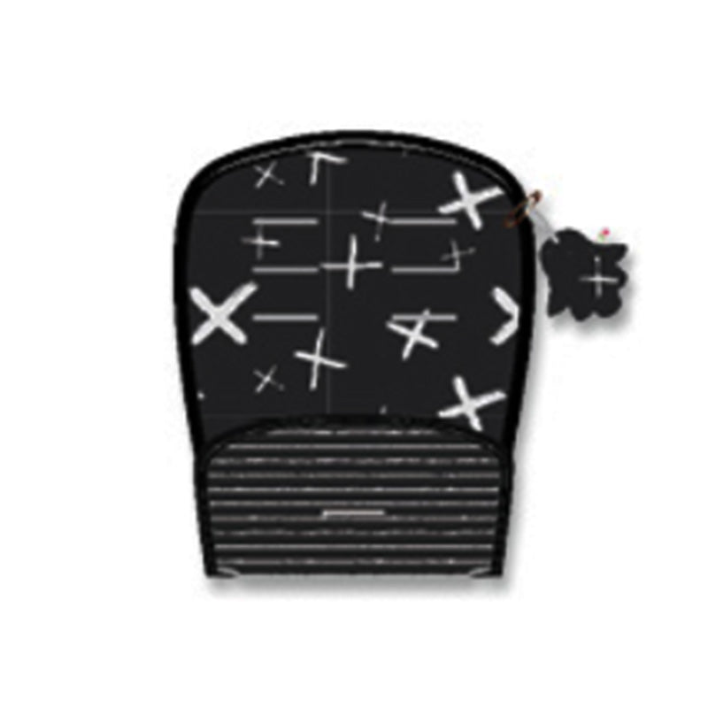 Κάλυμμα με επωμίδες Ασπρόμαυρο "X"