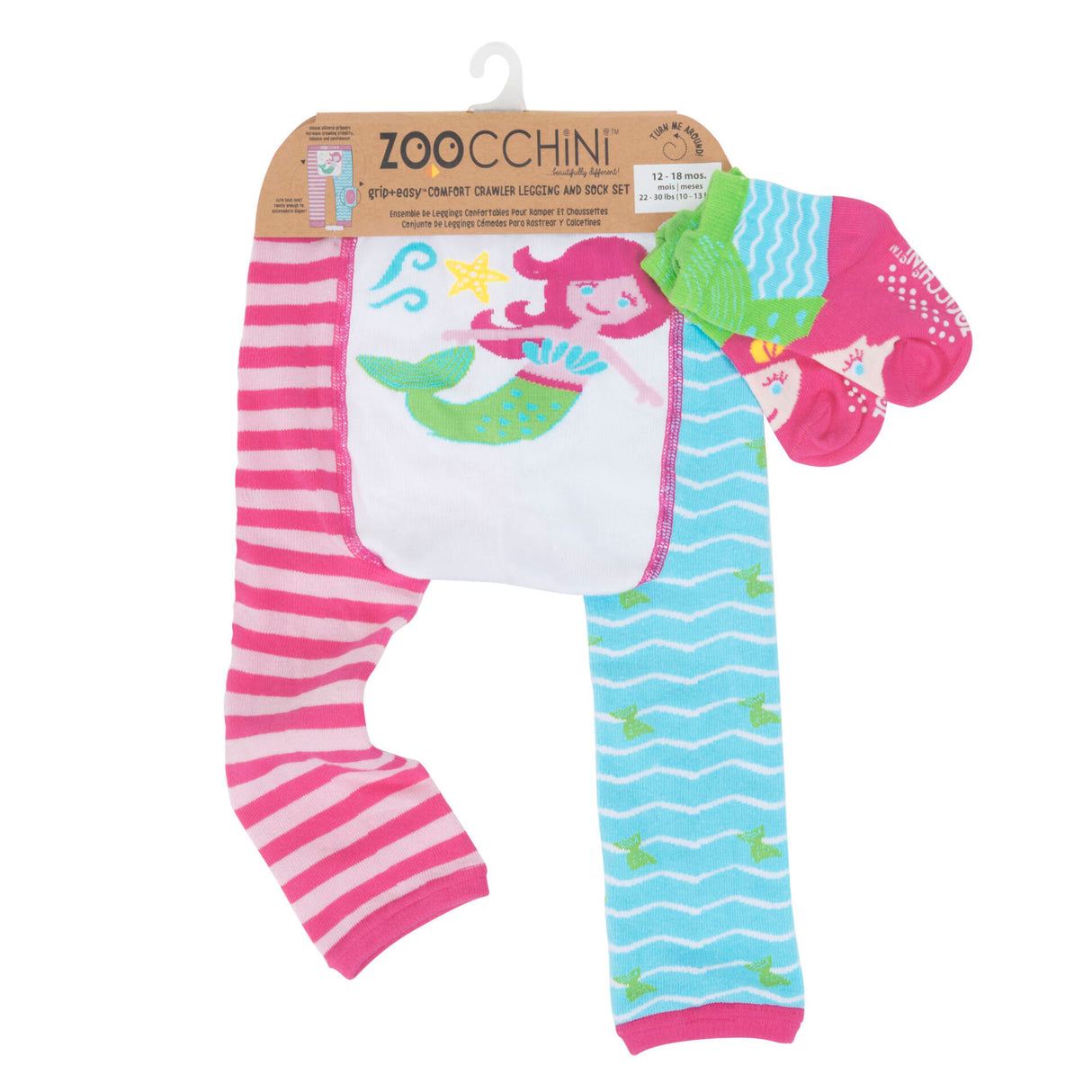 Grip+Easy Crawler Pants & Socks Set Marietta the Mermaid
