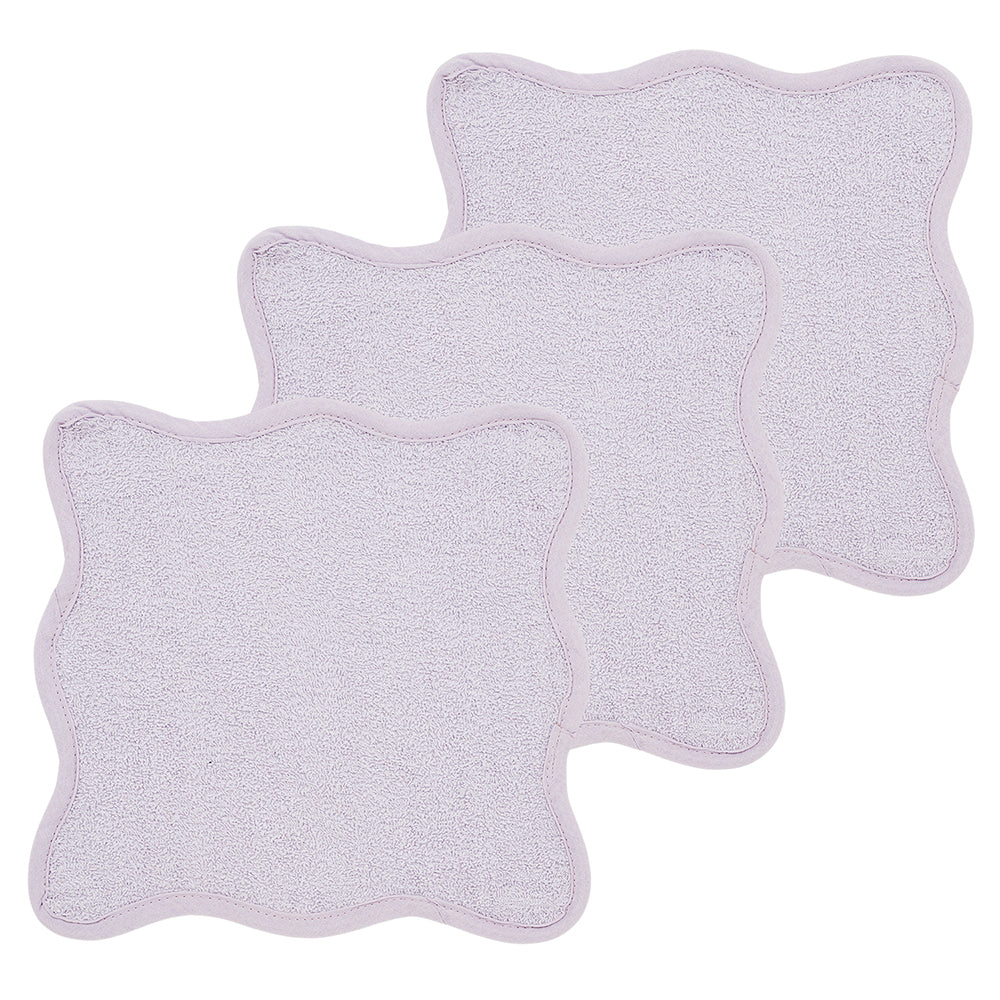 Meyco 3-pack Πανάκια Προσώπου Wavy - Soft Lavender