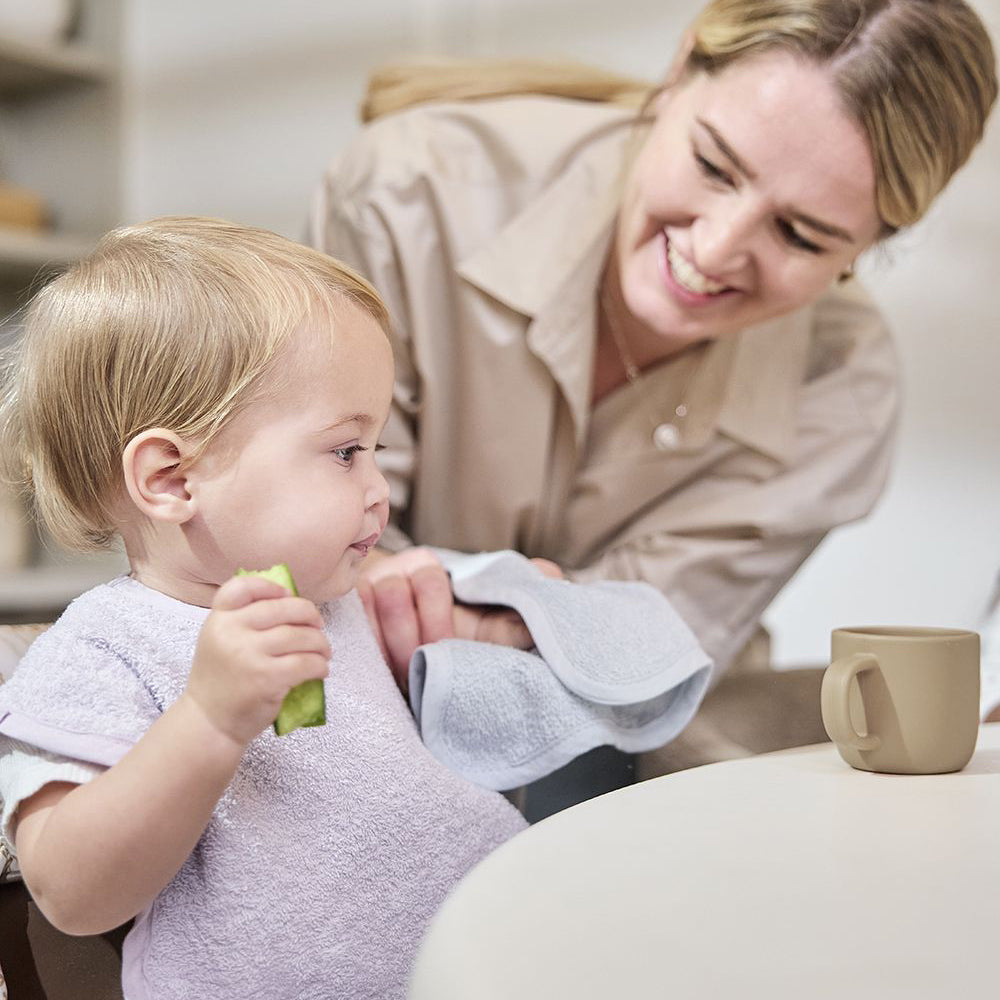 Meyco 3-pack Λαβέτες Wavy - Grey Blue - 30x30cm