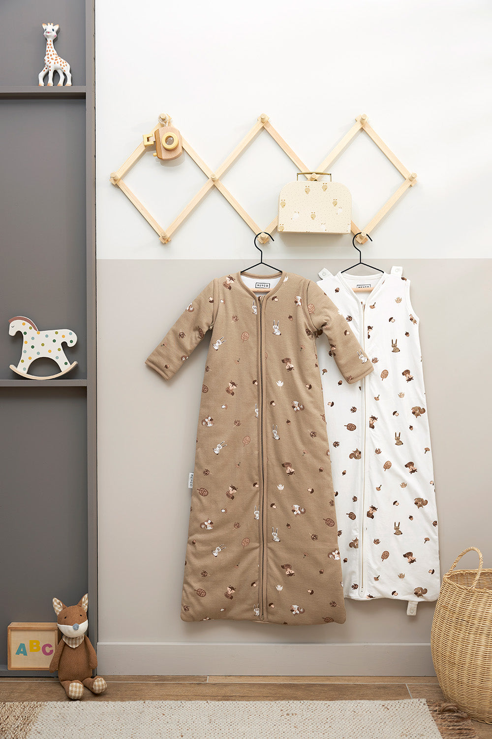 Meyco Baby Animal Υπνόσακος 4 εποχές Beige (6 μηνών - 3 ετών)