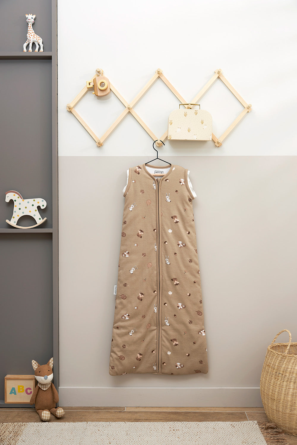 Meyco Baby Animal Υπνόσακος 4 εποχές Beige (6 μηνών - 3 ετών)