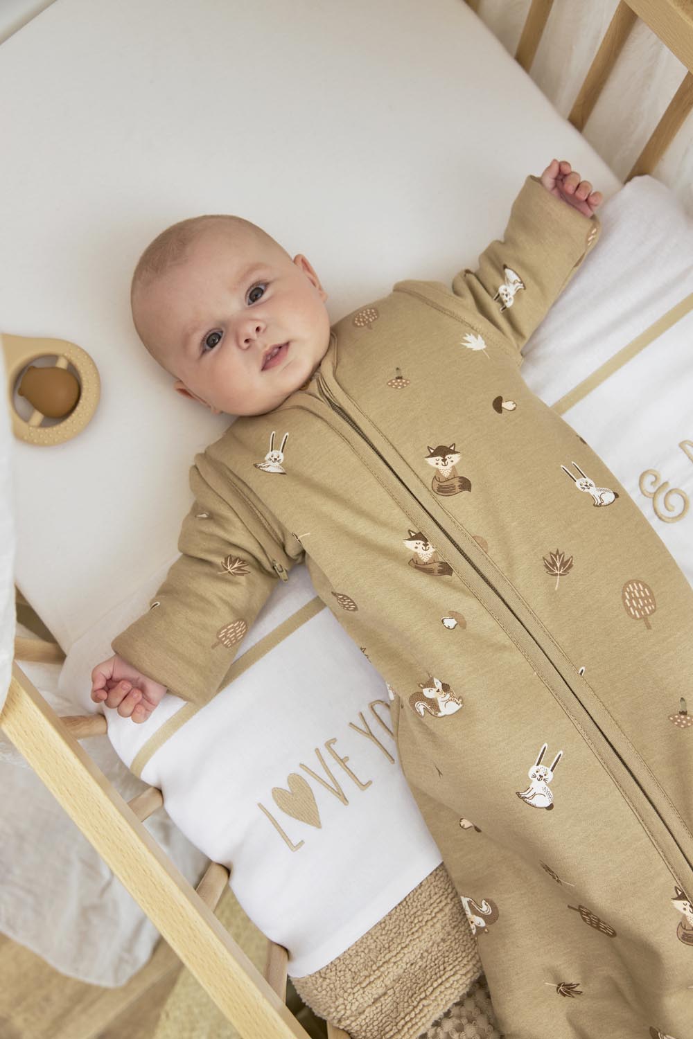 Meyco Υπνόσακος Forest Animals με αποσπώμενα μανίκια (0-5 ετών)