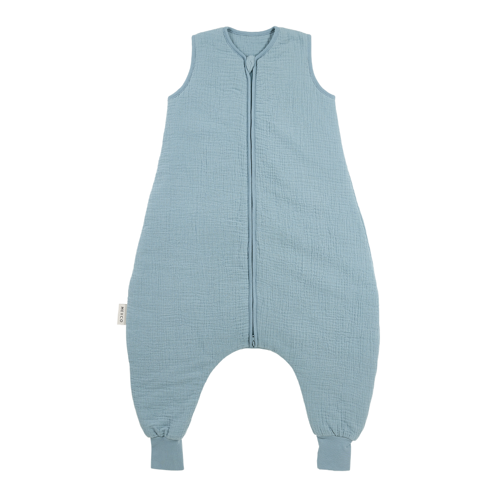 Meyco 100% Βαμβακερός Υπνόσακος με Ποδαράκια Muslin Jeans Blue (9 μηνών-5 ετών)