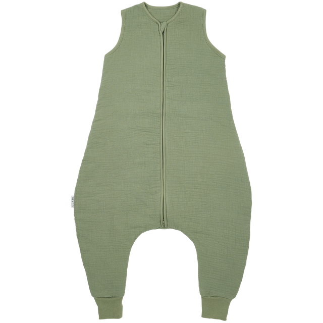 Meyco 100% Βαμβακερός Υπνόσακος με Ποδαράκια Muslin Olive Green (9 μηνών-5 ετών)
