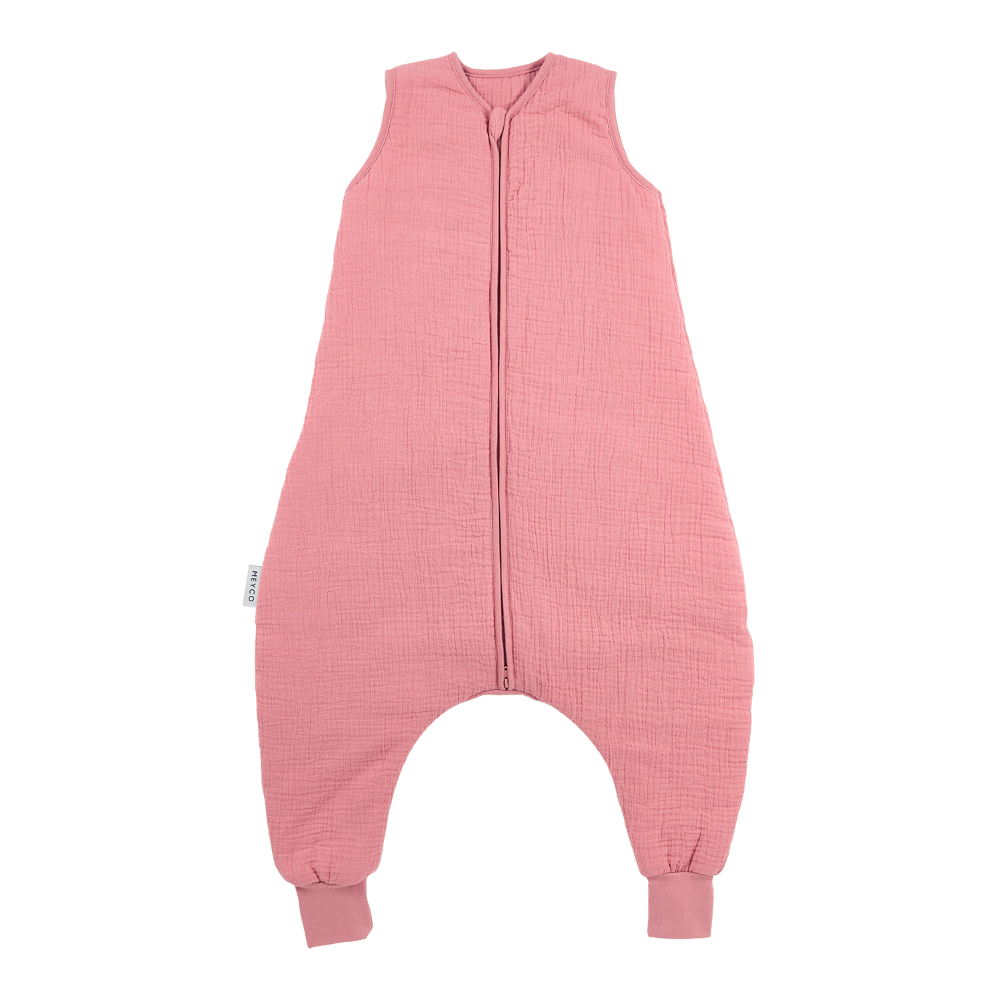 Meyco 100% Βαμβακερός Υπνόσακος με Ποδαράκια Muslin Rose (9 μηνών-5 ετών)