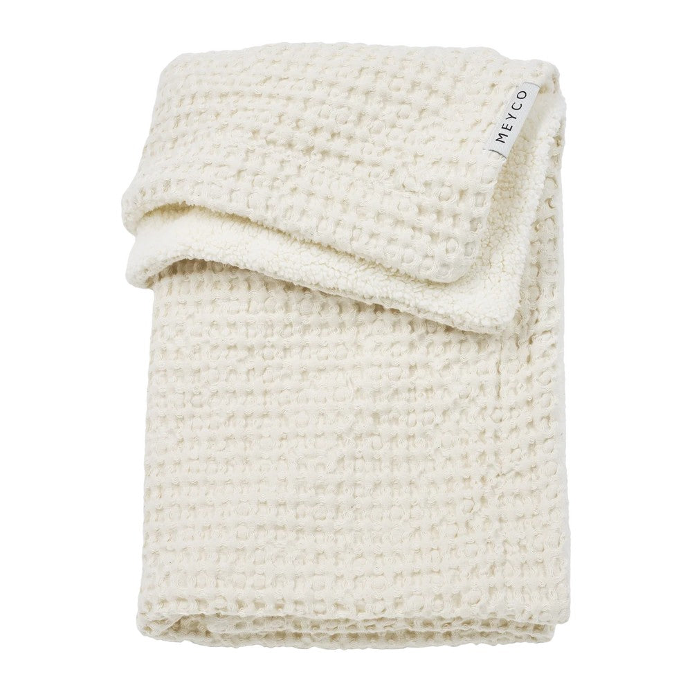 Meyco Κουβέρτα Waffle Teddy Nature 100x150cm