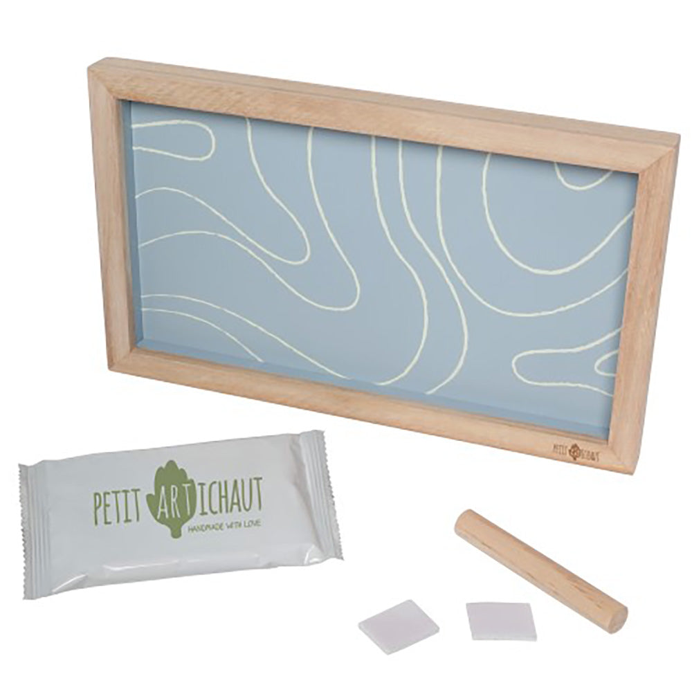 2 Prints Frame - Blue Abstract