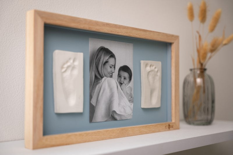 2 Prints Frame - Blue Abstract