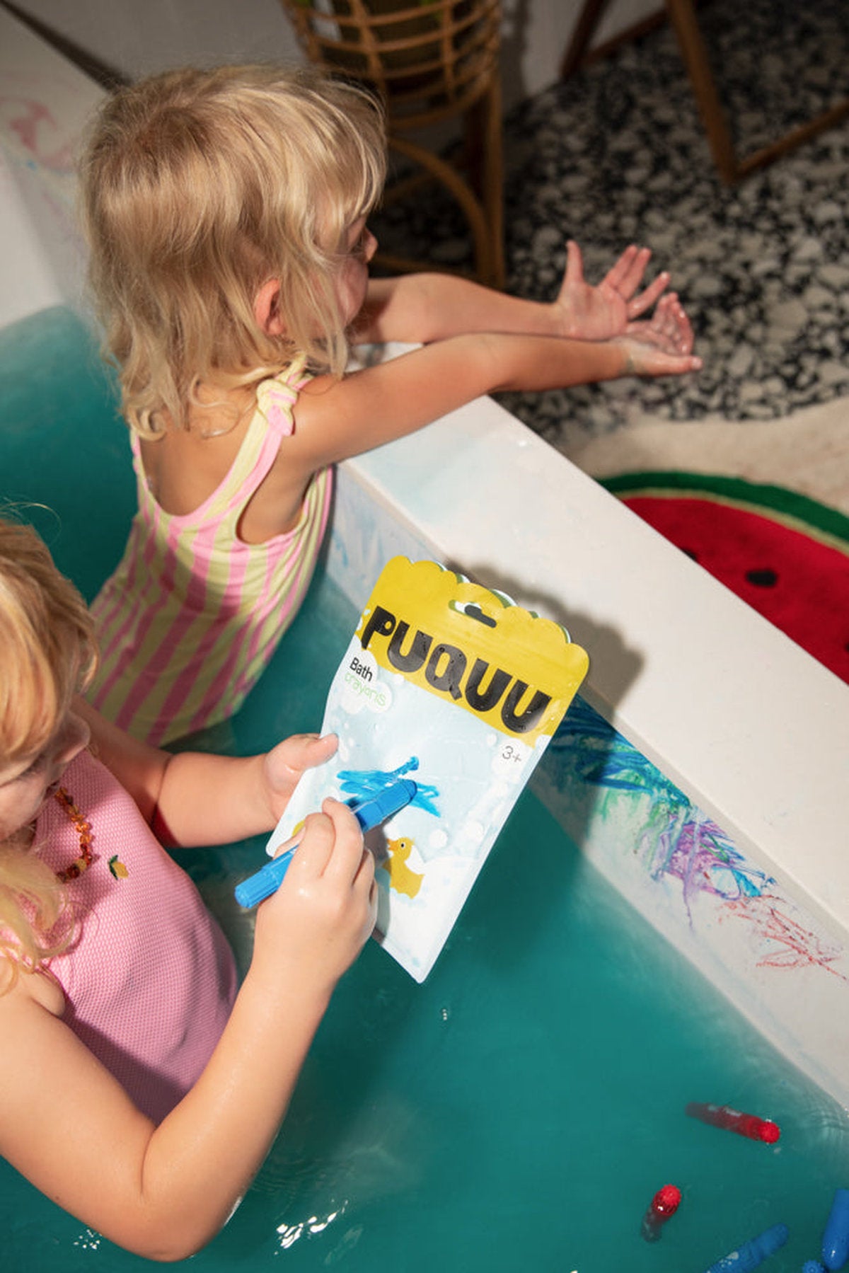 PUQUU Bath Crayons 6 χρώματα