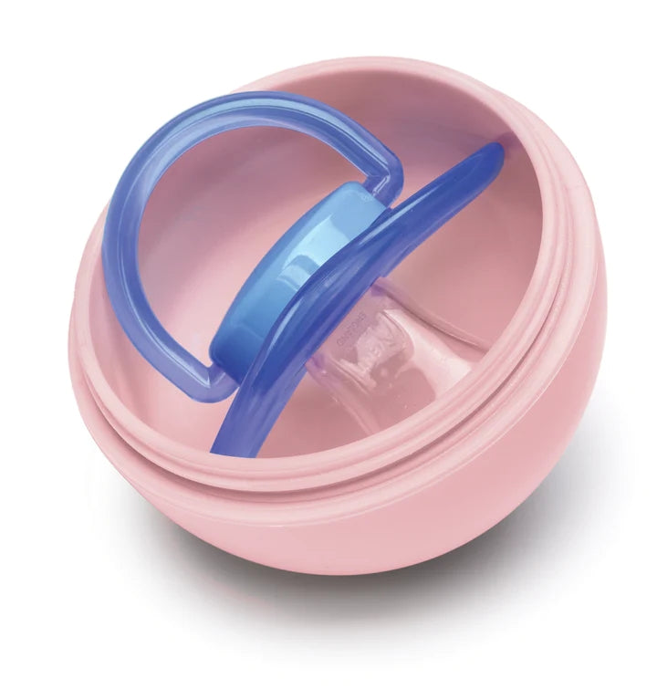 Melii - Θήκη για πιπίλα Pink/Grey