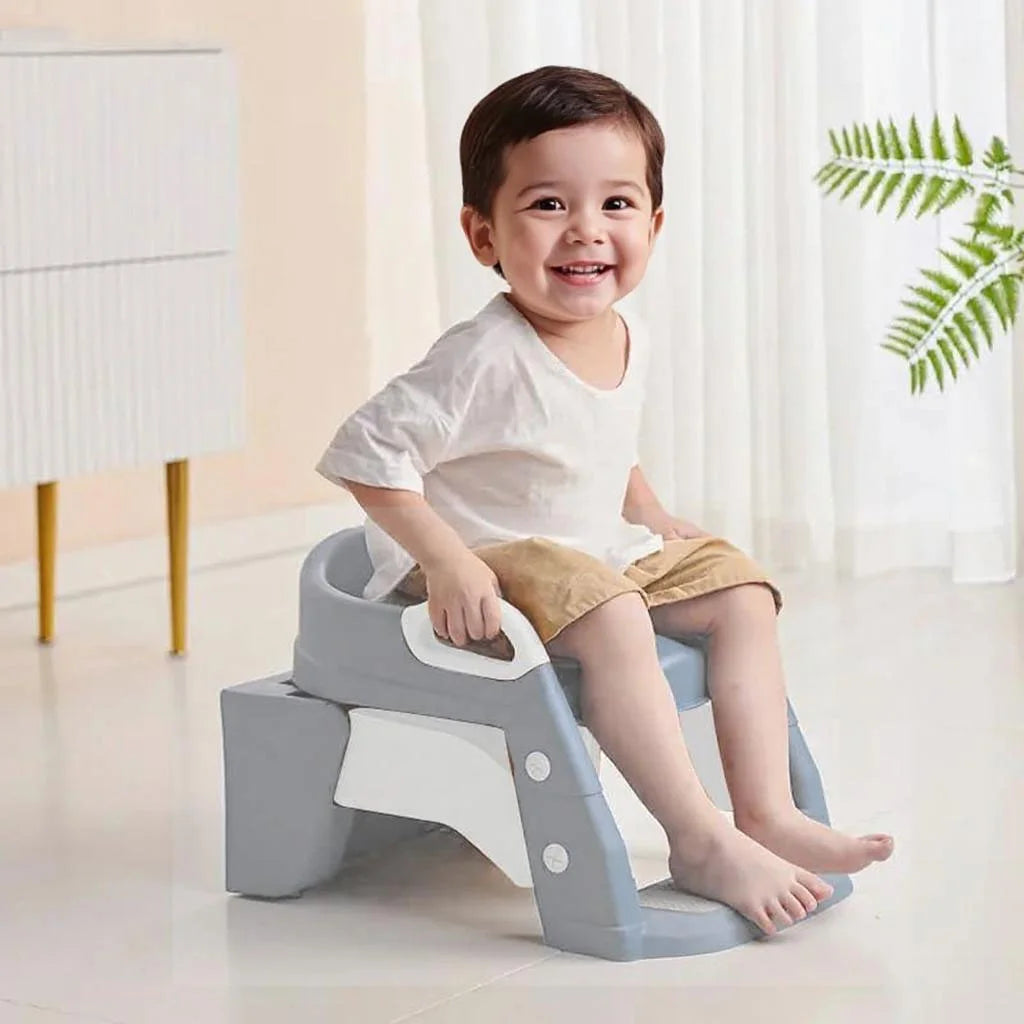 3 σε 1 Εκπαιδευτική Σκαλιέρα Τουαλέτας - Grey