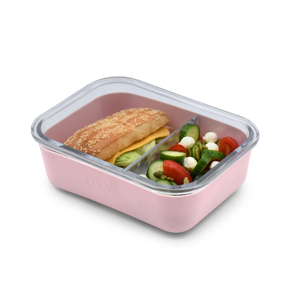 Melii - Glass Bento Με Θήκη Σιλικόνης (740ml set of 1) - pink