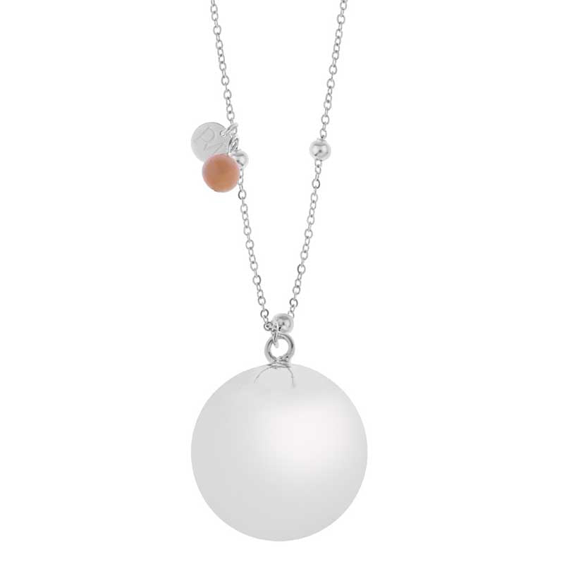 ProudMama Bola Olivia Silver Chain Φεγγαρόπετρα