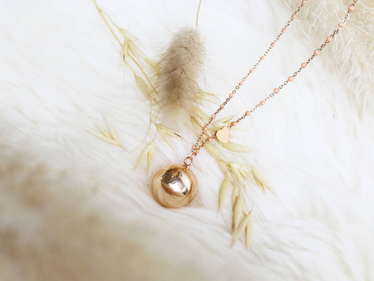 ProudMama Bola Fine Silver Chain Blue