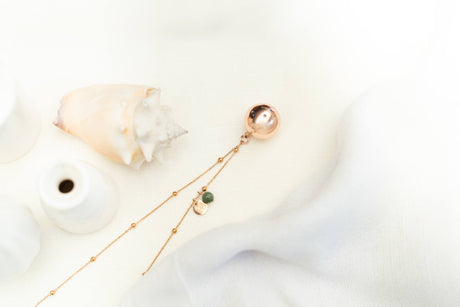 ProudMama Bola Olivia Gold Chain Αμέθυστος