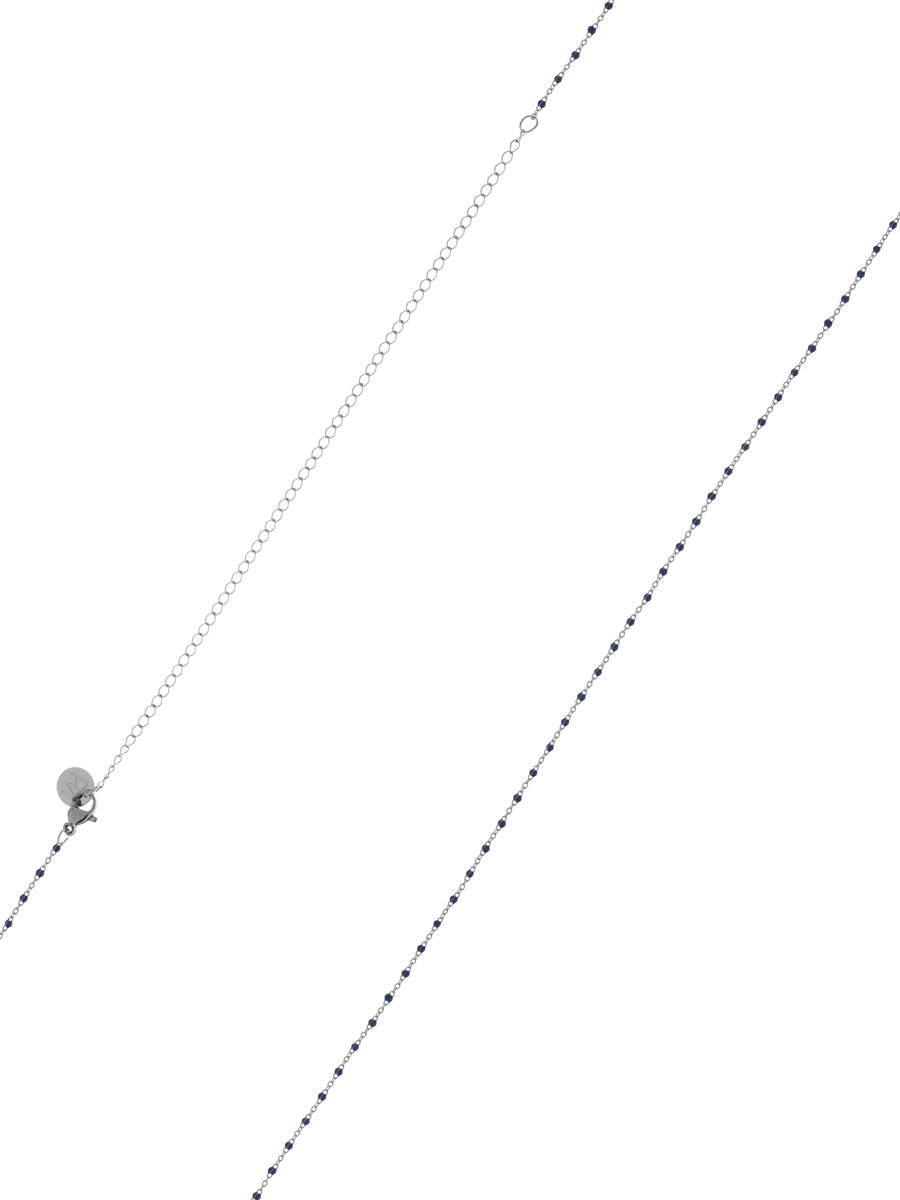 ProudMama Bola Fine Silver Chain Blue