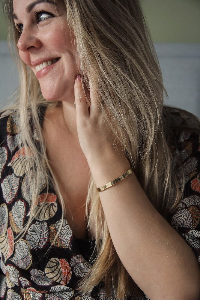 Proud Mama Βραχιόλι Χειροπέδα Forever Rose Gold