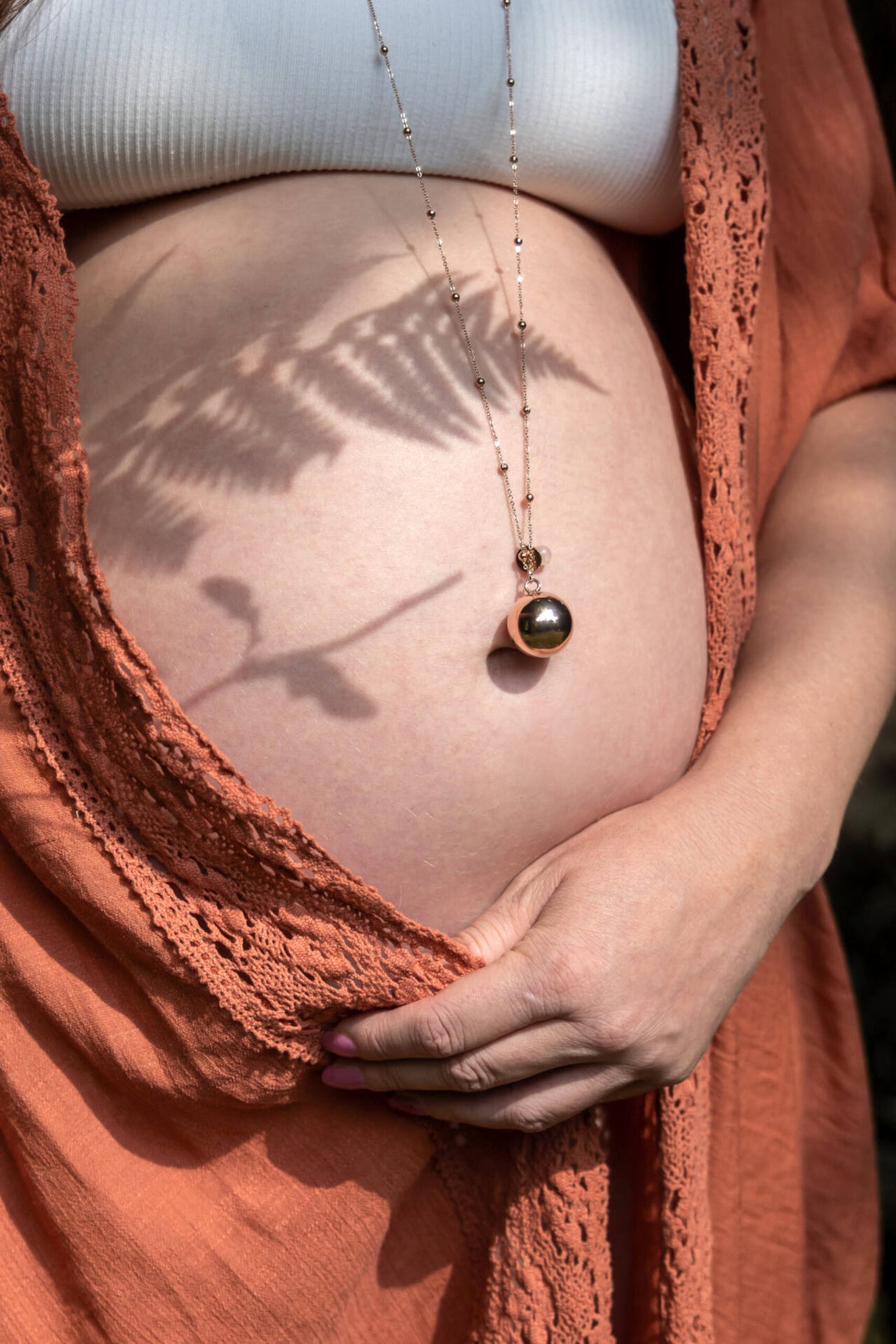 ProudMama Bola Olivia Silver Chain Φεγγαρόπετρα