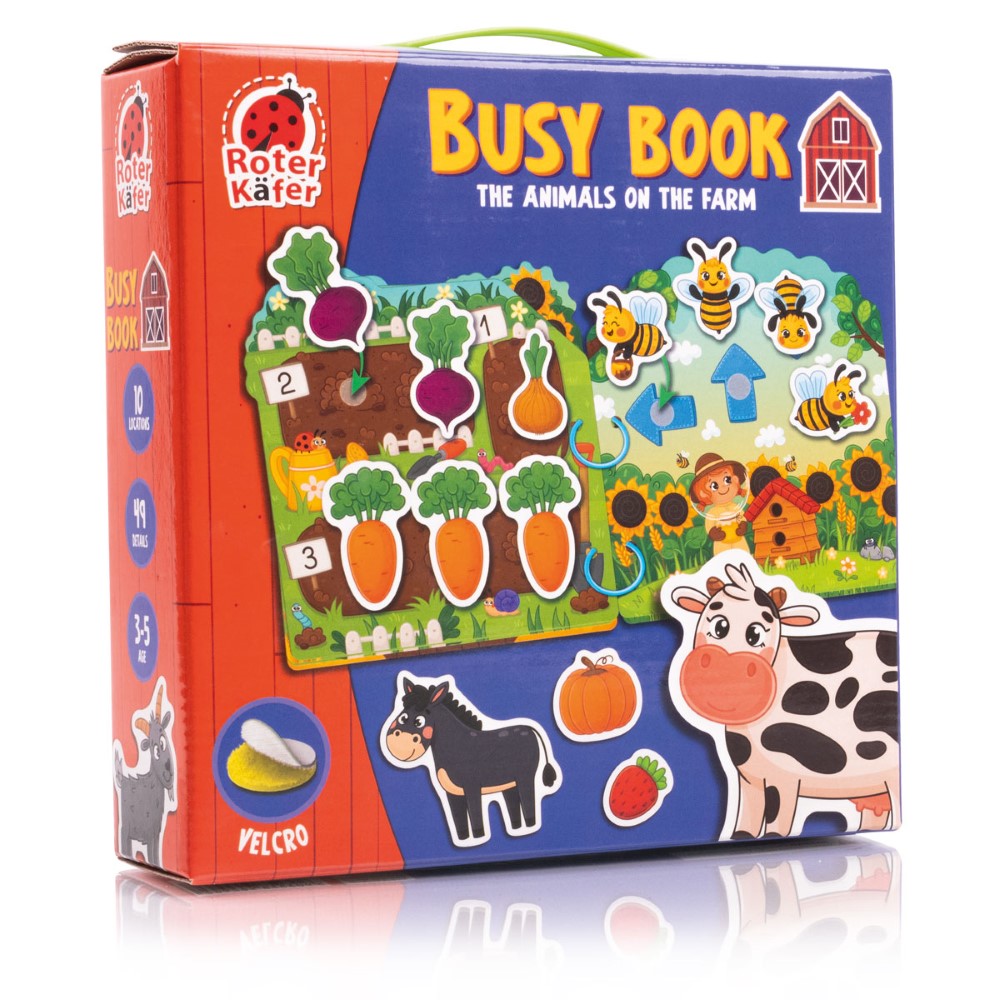 Busy Book Με Velcro Ζωάκια Στη Φάρμα