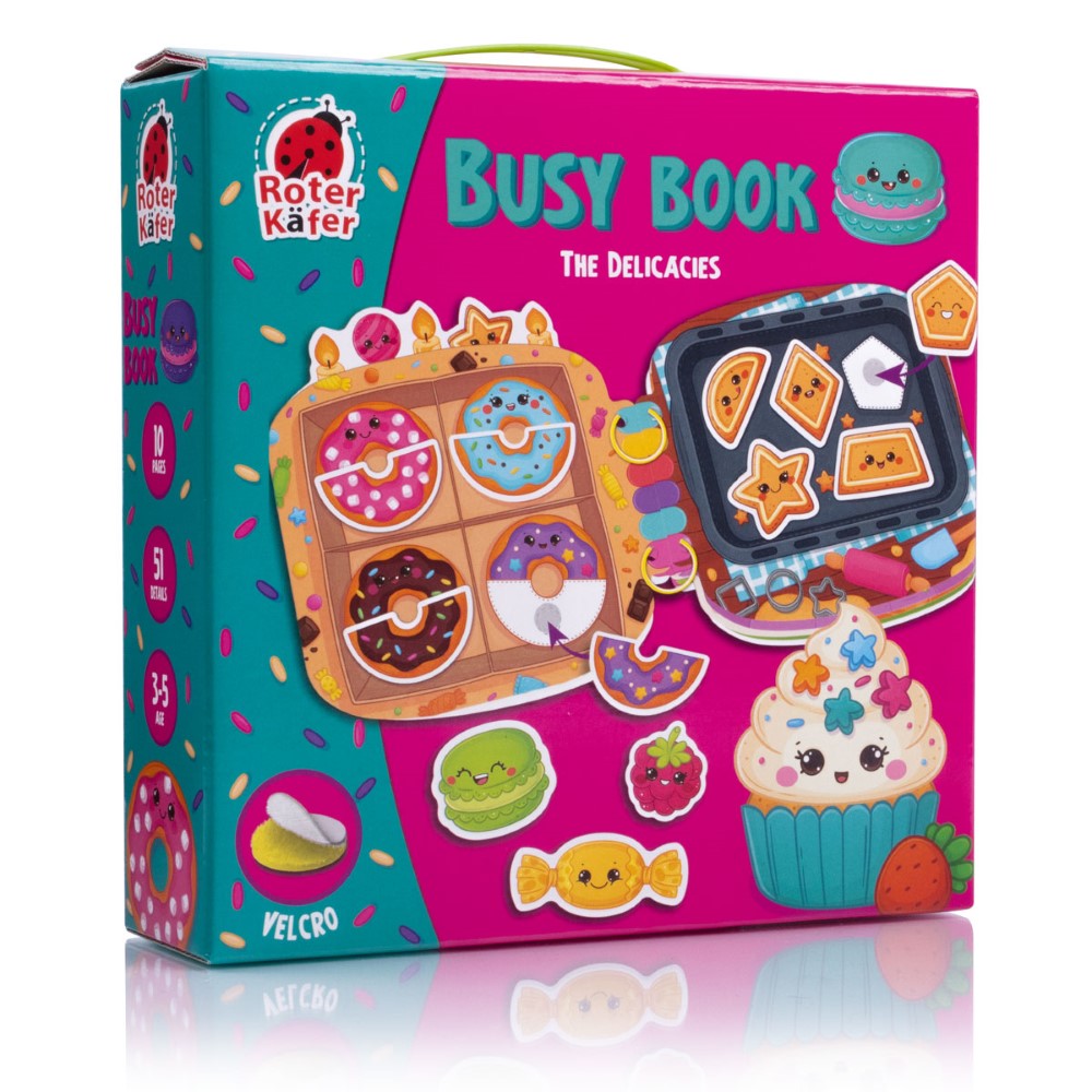 Busy Book με Velcro Ζωάκια Λιχουδιές