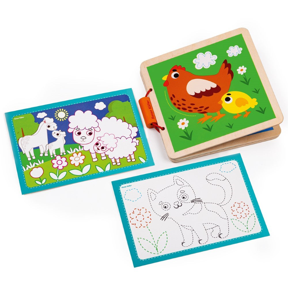 Ξύλινο Βιβλίο σε κουτί Μαμά και Μωρό