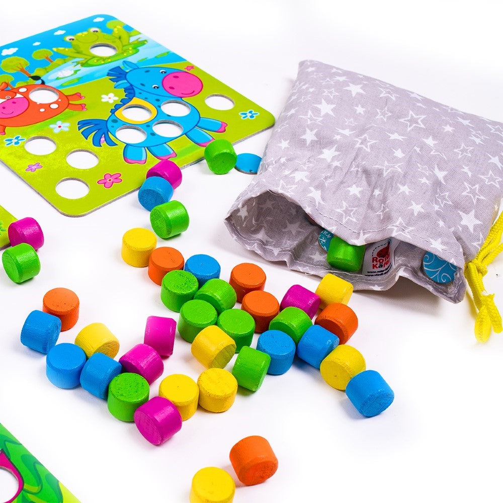 Ξύλινο μωσαϊκό Φάρμα με πουγκί