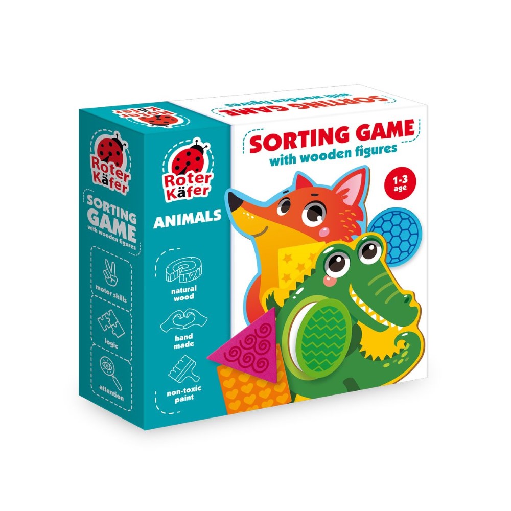 Παιχνίδι ταξινόμησης με ξύλινα Ζωάκια