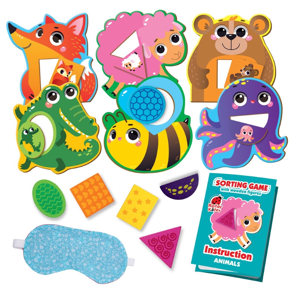 Παιχνίδι ταξινόμησης με ξύλινα Ζωάκια