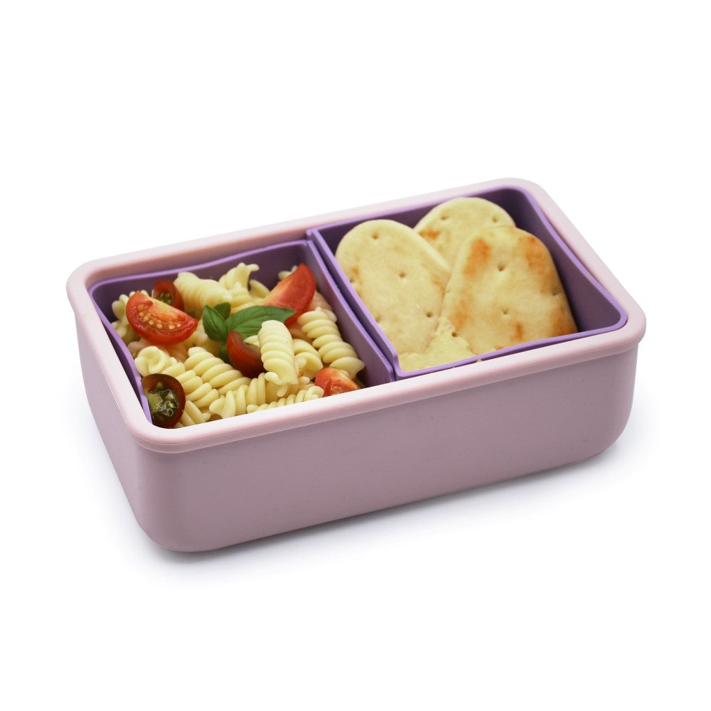 Melii – Bento Σιλικόνης 2 Θέσεων 700ml Pink/Purple